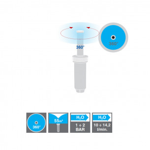 Irrigatore pop-up statico Alzo 10 cm 360 gradi