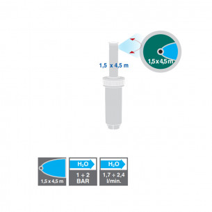 Irrigatore pop-up statico Alzo 10 cm getto laterale