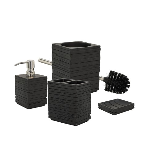 Scopino wc Gedy Quadrotto nero - shop on line