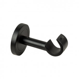 Supporto singolo aperto per bastone tende metallo D. 20mm 8cm