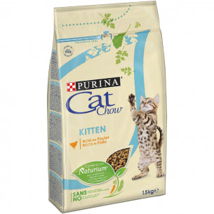 Crocchette ricco in pollo Cat Chow Kitten 1,5 kg Purina