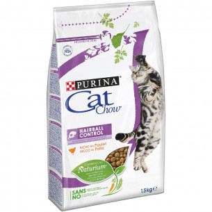 Crocchette ricco in pollo Cat Chow Hariball Control gatto 1,5 kg Purina