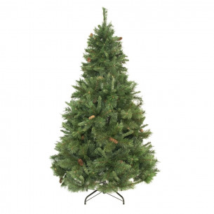 Albero di Natale realistico Amazzonia New con pigne 150 cm Flora