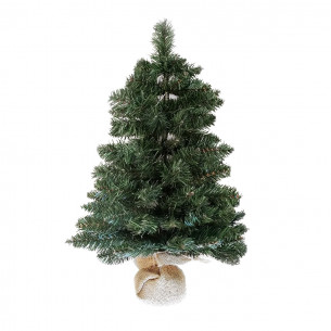 Albero di Natale Pinetto con base in juta 60 cm Flora