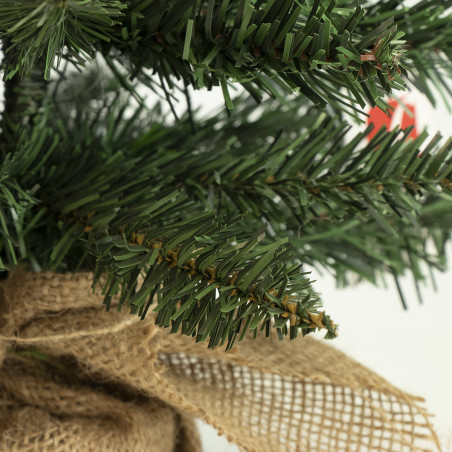Albero di Natale Pinetto con base in juta 60 cm Flora - shop online