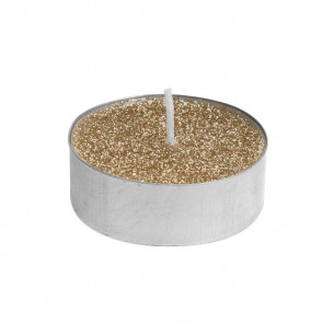 Candeline tea light glitter oro tealight 8 pz H&S Collection