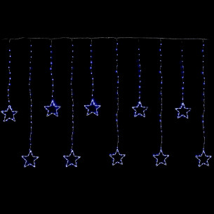 Tenda pioggia di stelle cavo trasparente 350 nano LED luce fredda 3,6x1 m Prequ'
