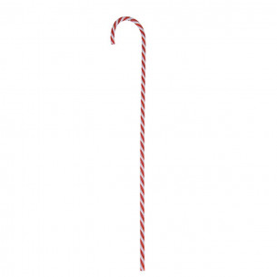 Candy cane bastoncino di zucchero bianco e rosso H59 cm