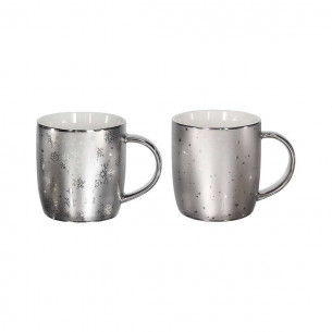 Mug bombato porcellana 370 cc All Silver Tognana