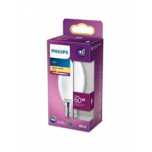 Lampadina Candela 6,5 W 60 W E14 806 lm 2700 K Philips