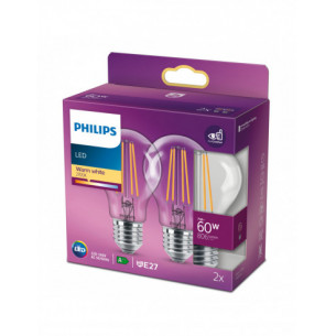 Lampadina a goccia 7 W 60 W E27 806 lm 2700 K Philips