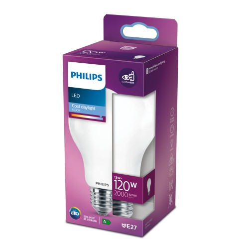 Lampadina a goccia 13 W 120 W E27 2000 lm 6500 K Philips