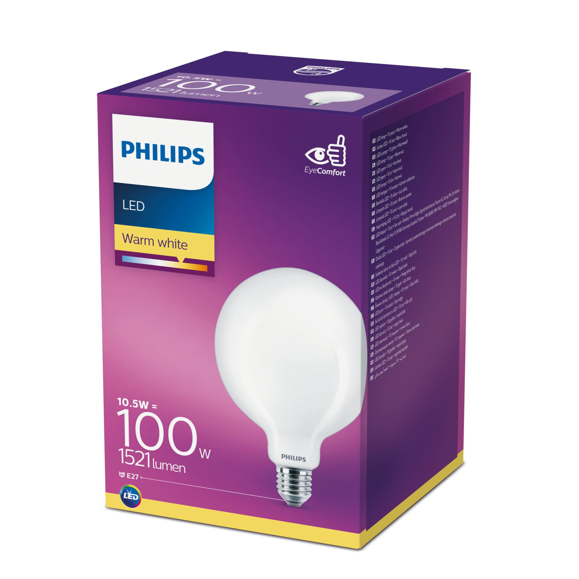 Lampadina LED Philips Goccia 12,5W E27 Luce fredda 6500k 1521