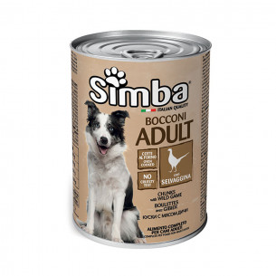 Monge Simba bocconi adult con selvaggina alimento umido cane 415g