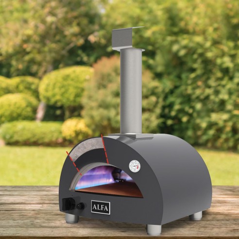 Forno pizza portatile a gas Portable Grigio linea Moderno Alfa Forni