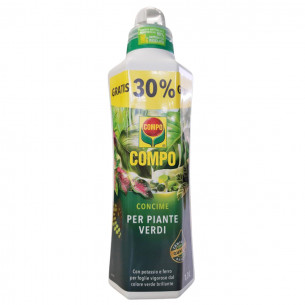 Concime liquido per piante verdi Compo 1,3 L 30 prodotto omaggio