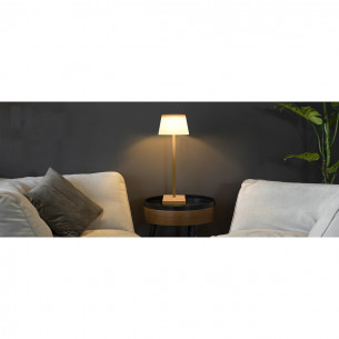 Lampada da esterno LED, senza fili DEA H38cm bianco, ricaricabile e  dimmerabile