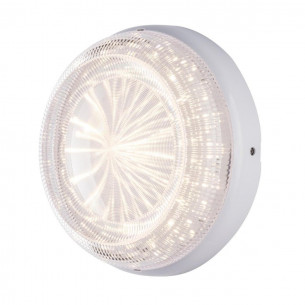 Plafoniera da esterno LED Capri in termoplastica, 30W, 3200LM, IP65 IN.TEC. bianco