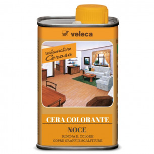 Restauratore ceroso cera colorante Noce 250 ml Veleca