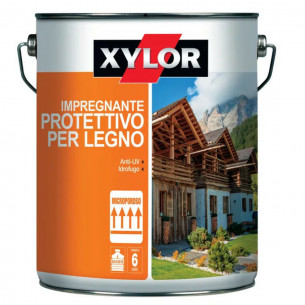 Impregnante a solvente protettivo per legno esterno Xylor 2,5 L V33