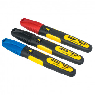 Pennarello indelebile 3 pz colori FatMax Stanley 0-47-315