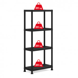 keter scaffale in plastica Plus Shelf L80xP40xH187 cm 5 ripiani online