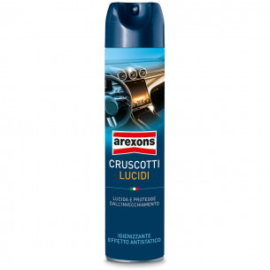 Cruscotti lucidi auto detergente interno antistatico Arexons 8316