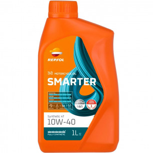 Olio motore moto sintetico 4T 10W-40 Smarter 1L Repsol