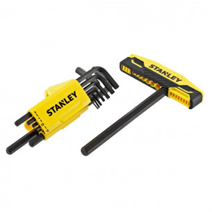 Set chiavi maschio esagonale a testa sferica 9pz Stanley 0-89-904