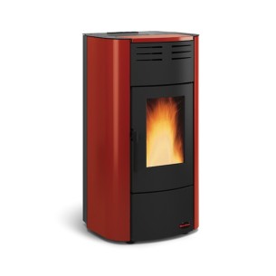 Stufa a pellet ventilata bordeaux Raffaella Idro H15 18,1 kW LaNordica Extraflame 1285100