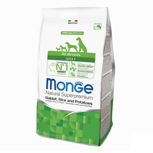 Monge Natural Superpremium All Breeds Adult coniglio con riso e patate