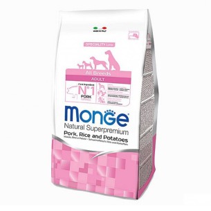 Monge Natural Superpremium All Breeds Adult maiale con riso e patate