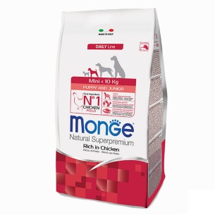 Monge Natural Superpremium Mini Puppy & Junior ricco in pollo