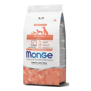 Monge Natural Superpremium All Breeds adult salmone con riso