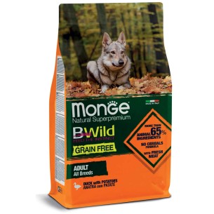 Monge Natural Superpremium Grain Free All Breeds adult anatra con patate