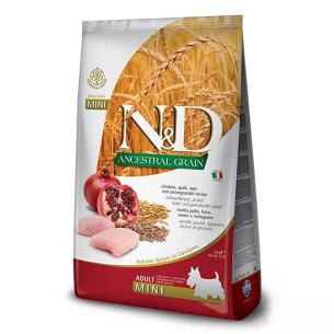 Farmina N&D Ancestral Grain dog Adult Mini pollo e melograno 2,5kg
