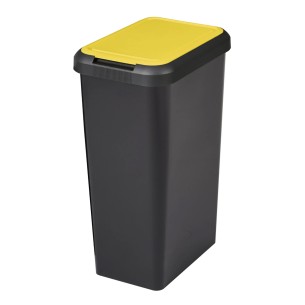 Tontarelli pattumiera Touch&lift 25 L nero/giallo