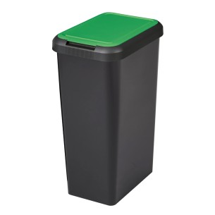 Tontarelli pattumiera Touch&lift 25 L nero/verde