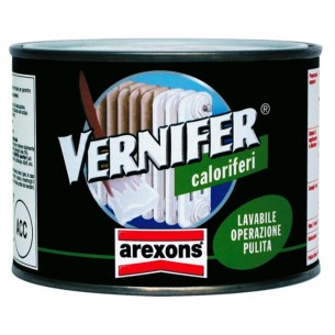 Vernifer caloriferi vernice a smalto bianco satinato 500 ml Arexons